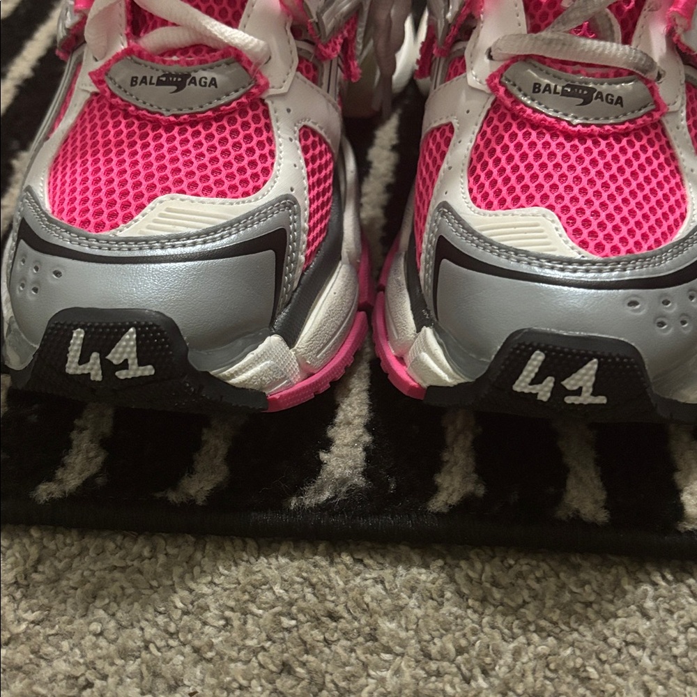 Balenciaga Pink White Gray Track Sneakers - Picture 5 of 6